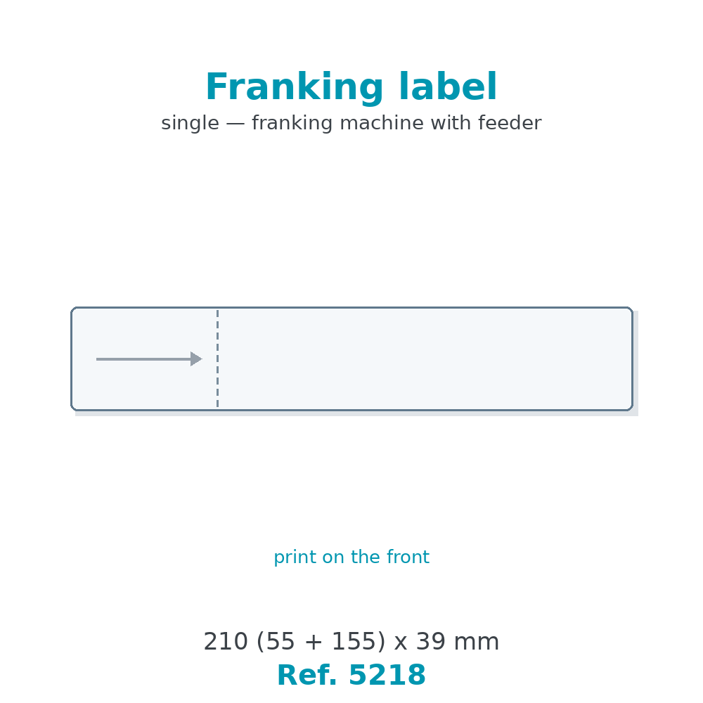 Franking label - Ref. 5218