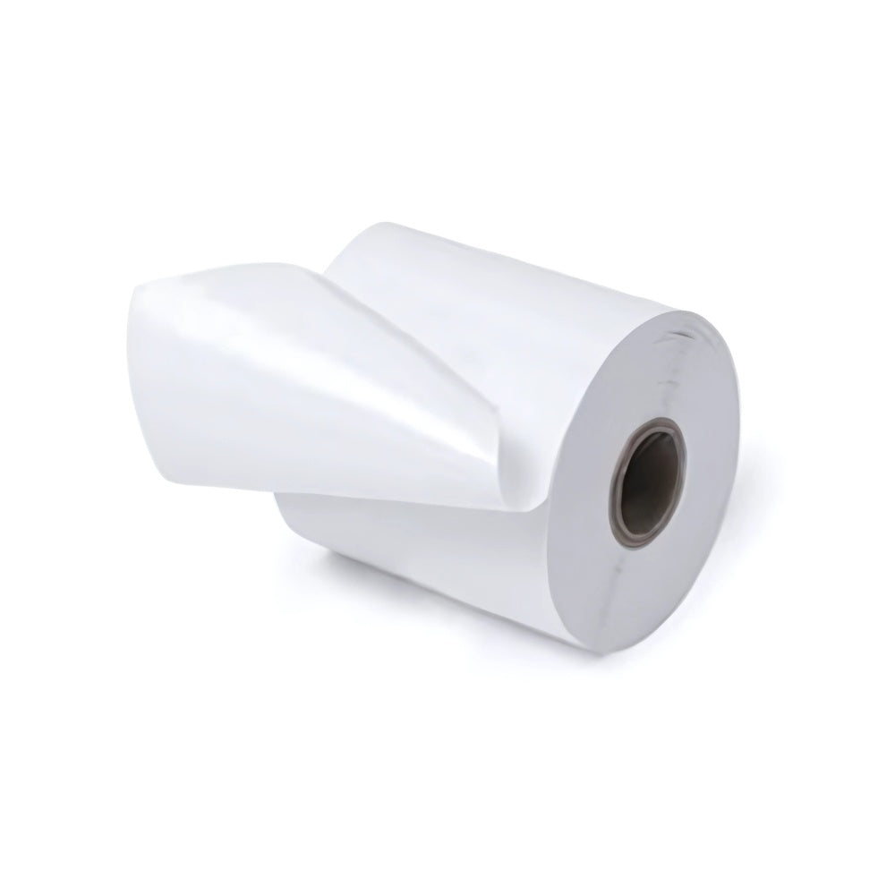 Échantillon rouleau étiquette thermique linerless linerfree 80 x 80 x 25 mm - 50 m, adhésif repositionnable (1 rouleau)