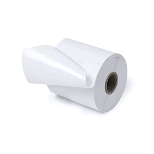 Étiquettes thermiques linerless 80 x 80 x 25 mm - 50 m, adhésif repositionnable (carton de 36 rouleaux)