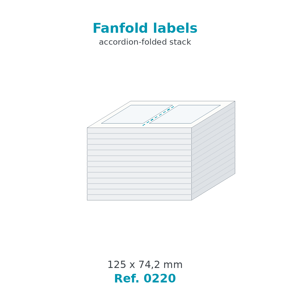 Fanfold labels - Ref. 0220