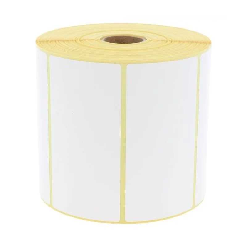 Étiquettes transfert thermique velin blanc 100 x 50 x 76 mm - carton de 6 rouleaux (14 400 étiquettes) - Réf. 2700