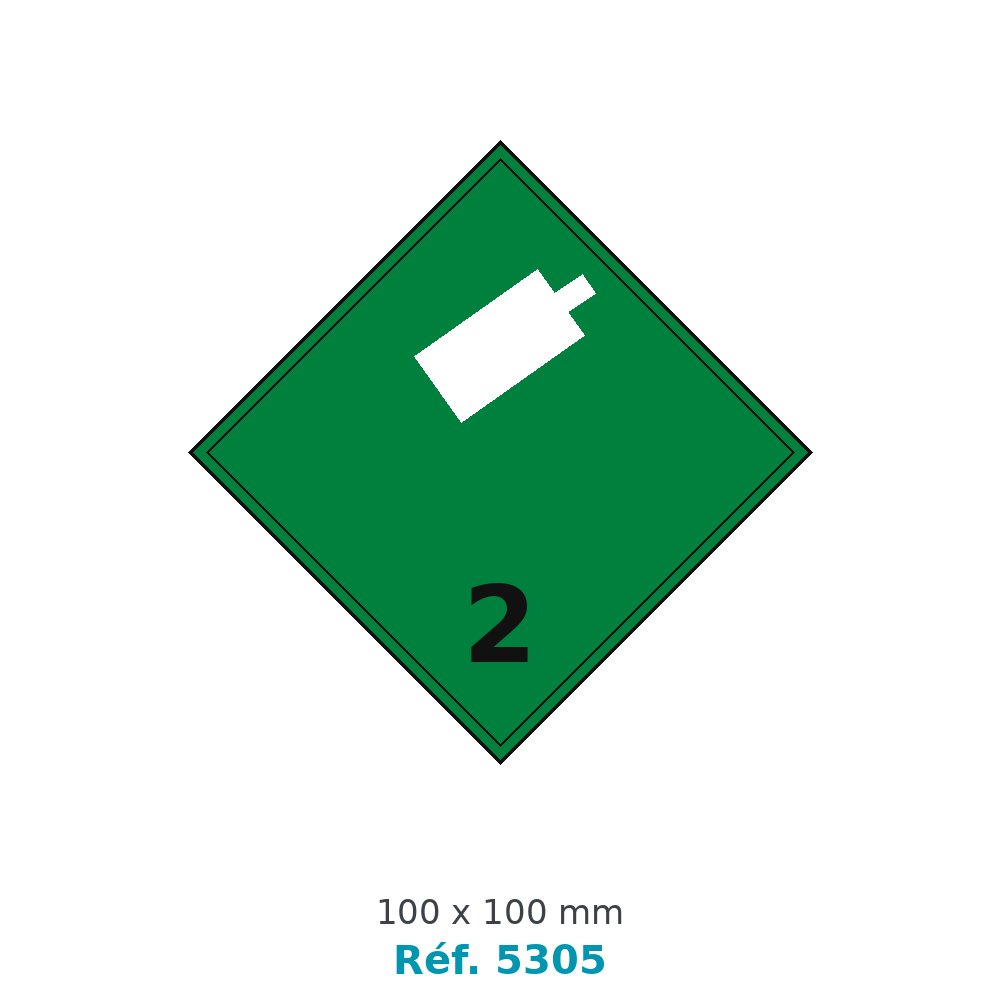 ADR 2.2 gaz non inflammables - Réf. 5305