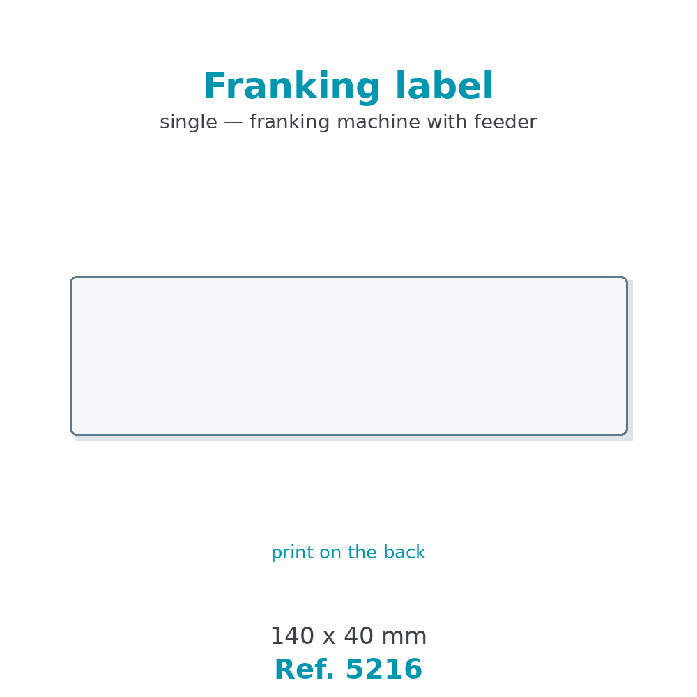 Franking label - Ref. 5216