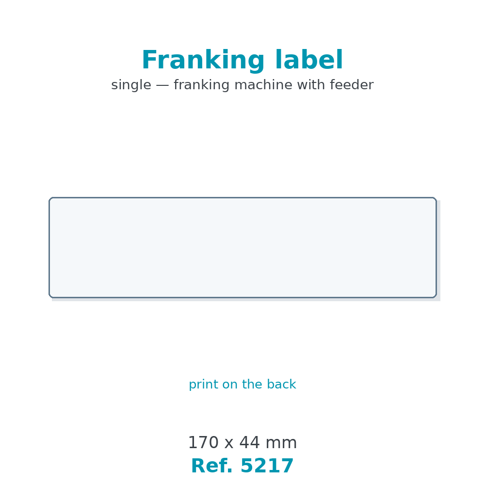 Franking label - Ref. 5217