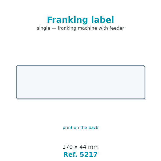 Franking label - Ref. 5217