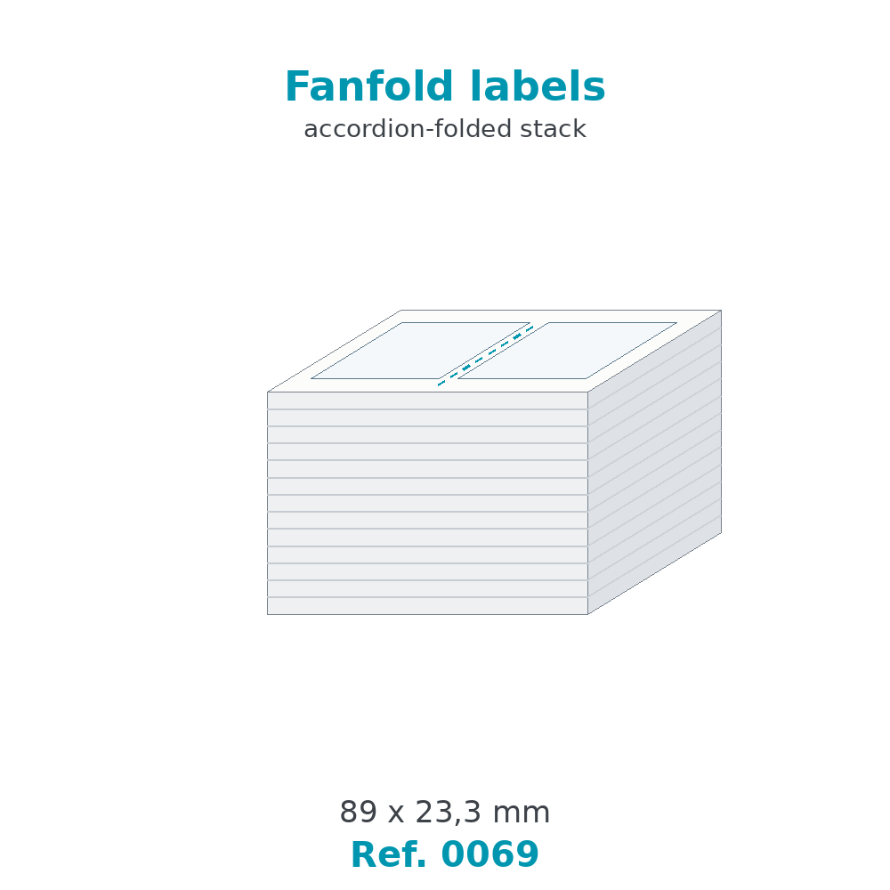Fanfold labels - Ref. 0069