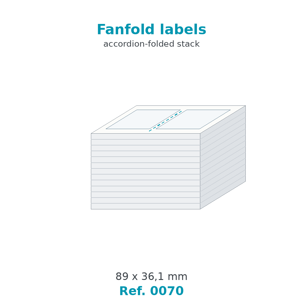 Fanfold labels - Ref. 0070