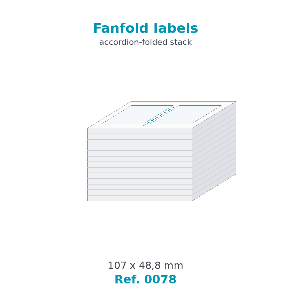 Fanfold labels - Ref. 0078