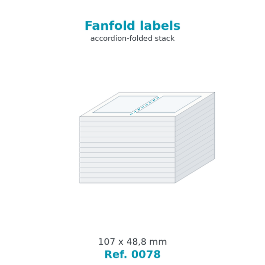 Fanfold labels - Ref. 0078