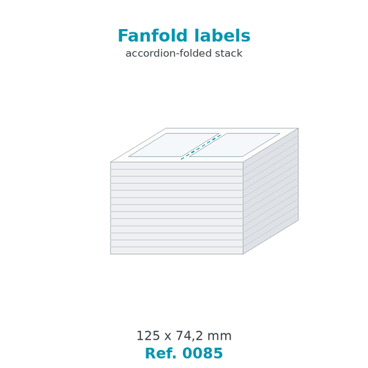 Fanfold labels - Ref. 0085