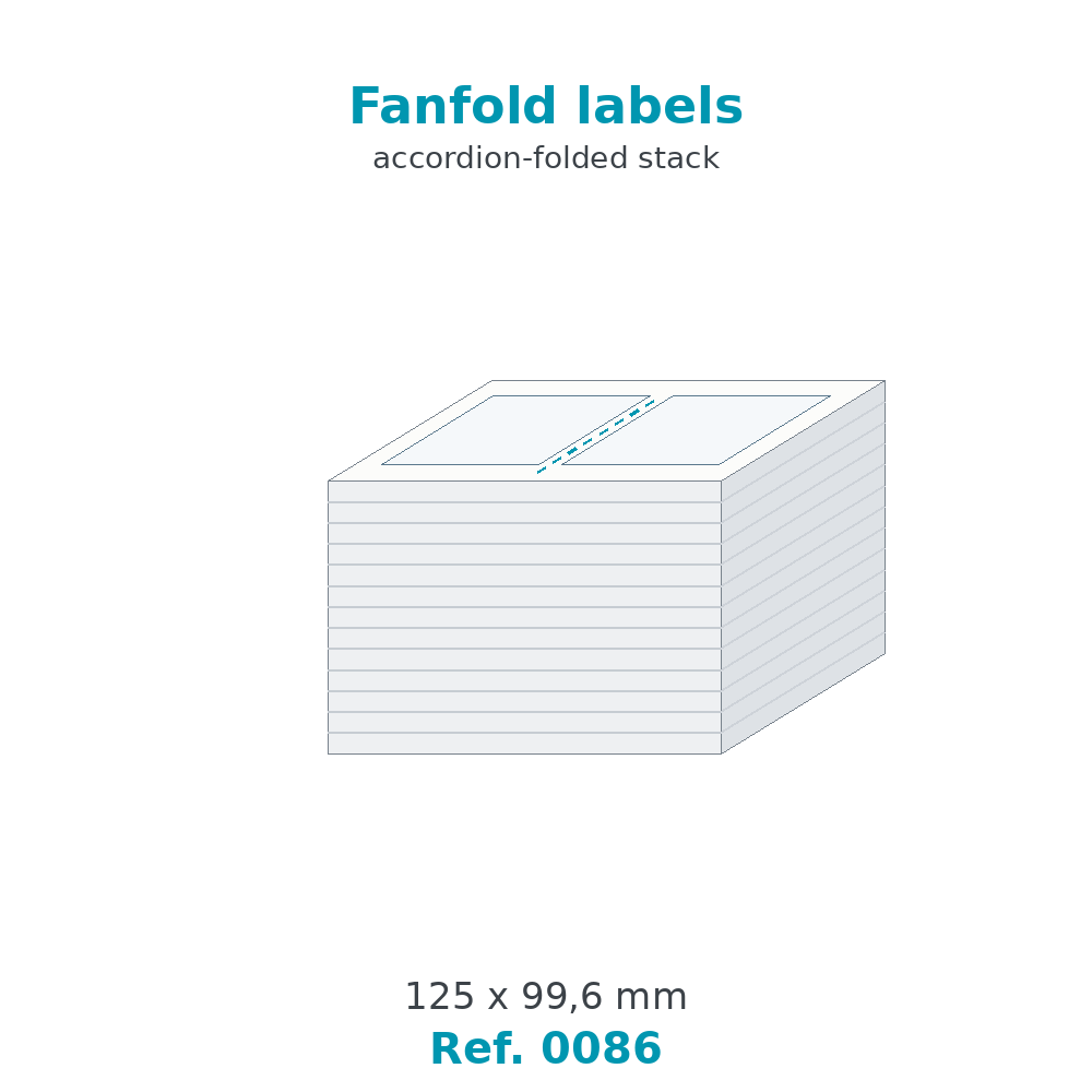 Fanfold labels - Ref. 0086