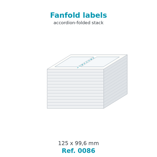 Fanfold labels - Ref. 0086