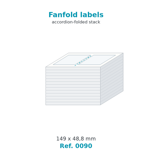 Fanfold labels - Ref. 0090