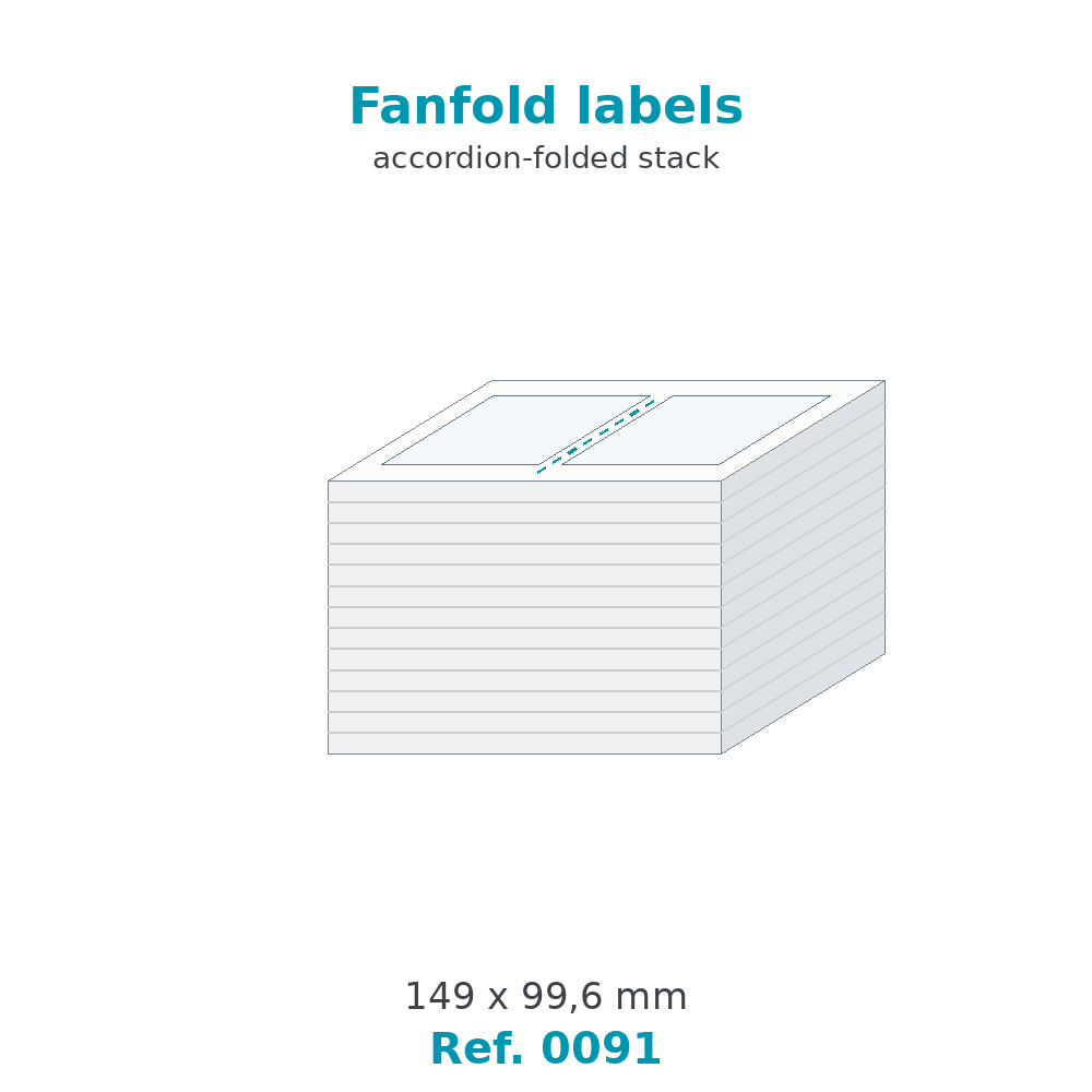 Fanfold labels - Ref. 0091