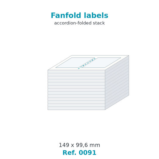 Fanfold labels - Ref. 0091