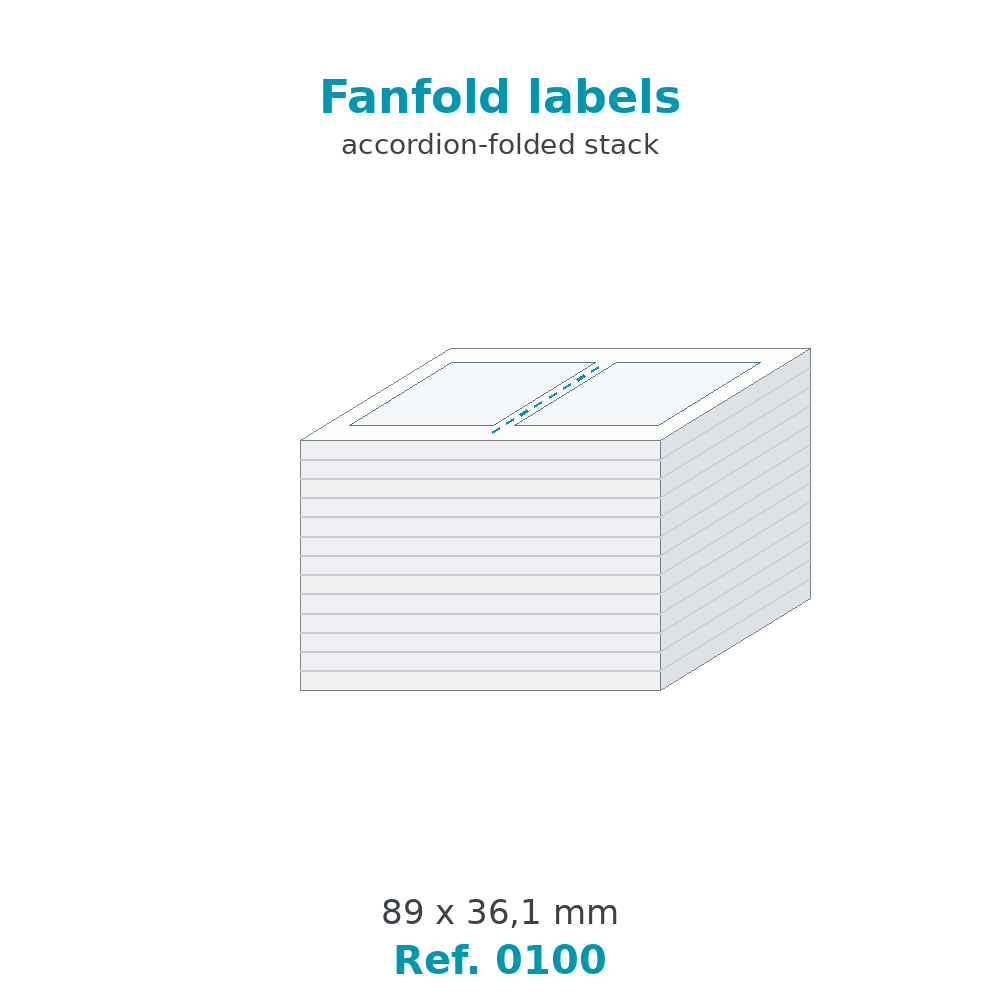 Fanfold labels - Ref. 0100