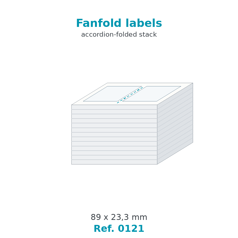 Fanfold labels - Ref. 0121