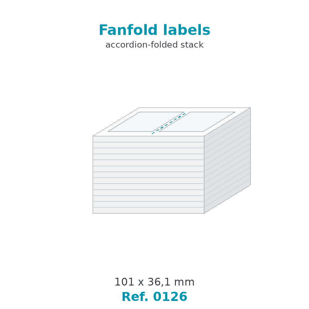 Fanfold labels - Ref. 0126