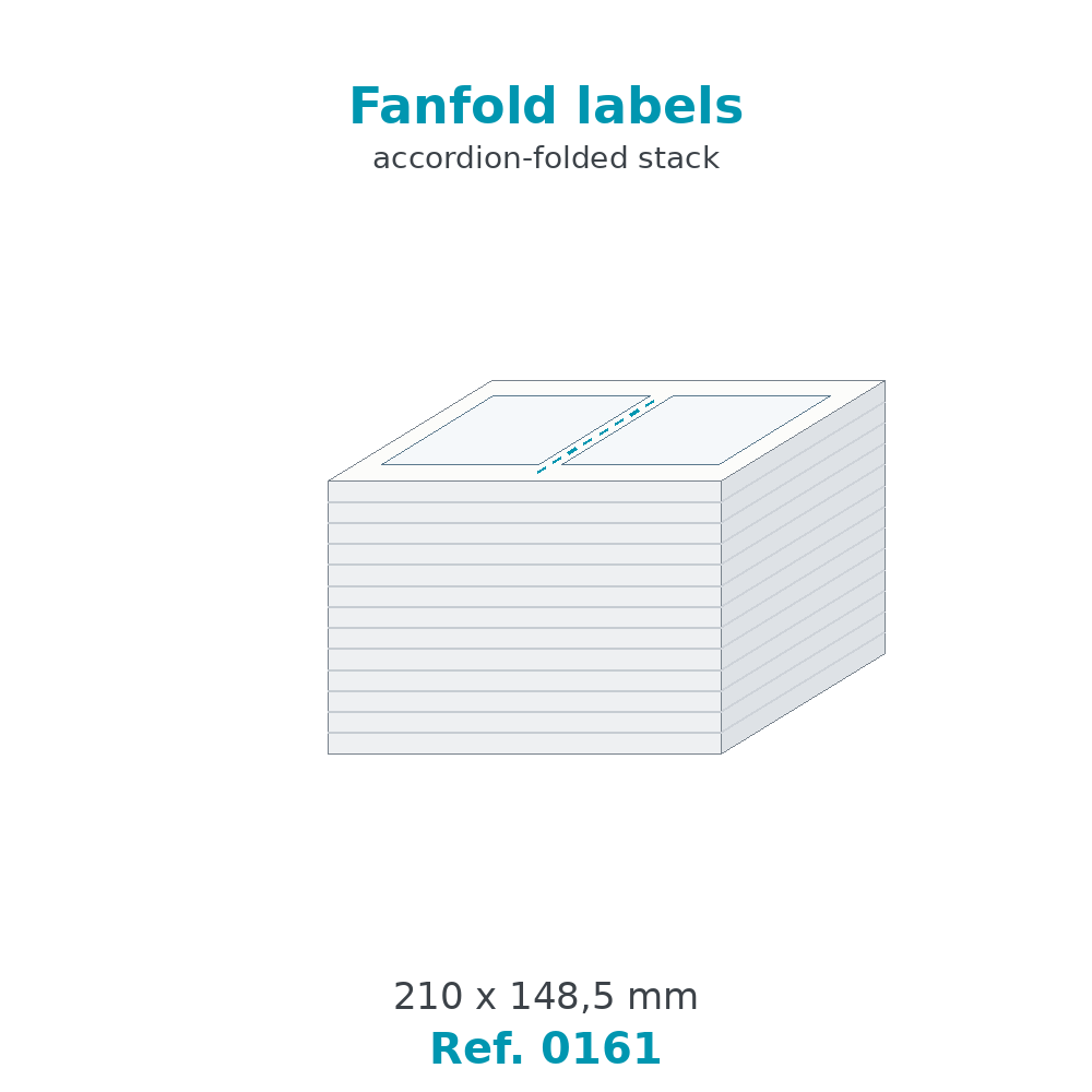 Fanfold labels - Ref. 0161