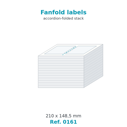 Fanfold labels - Ref. 0161