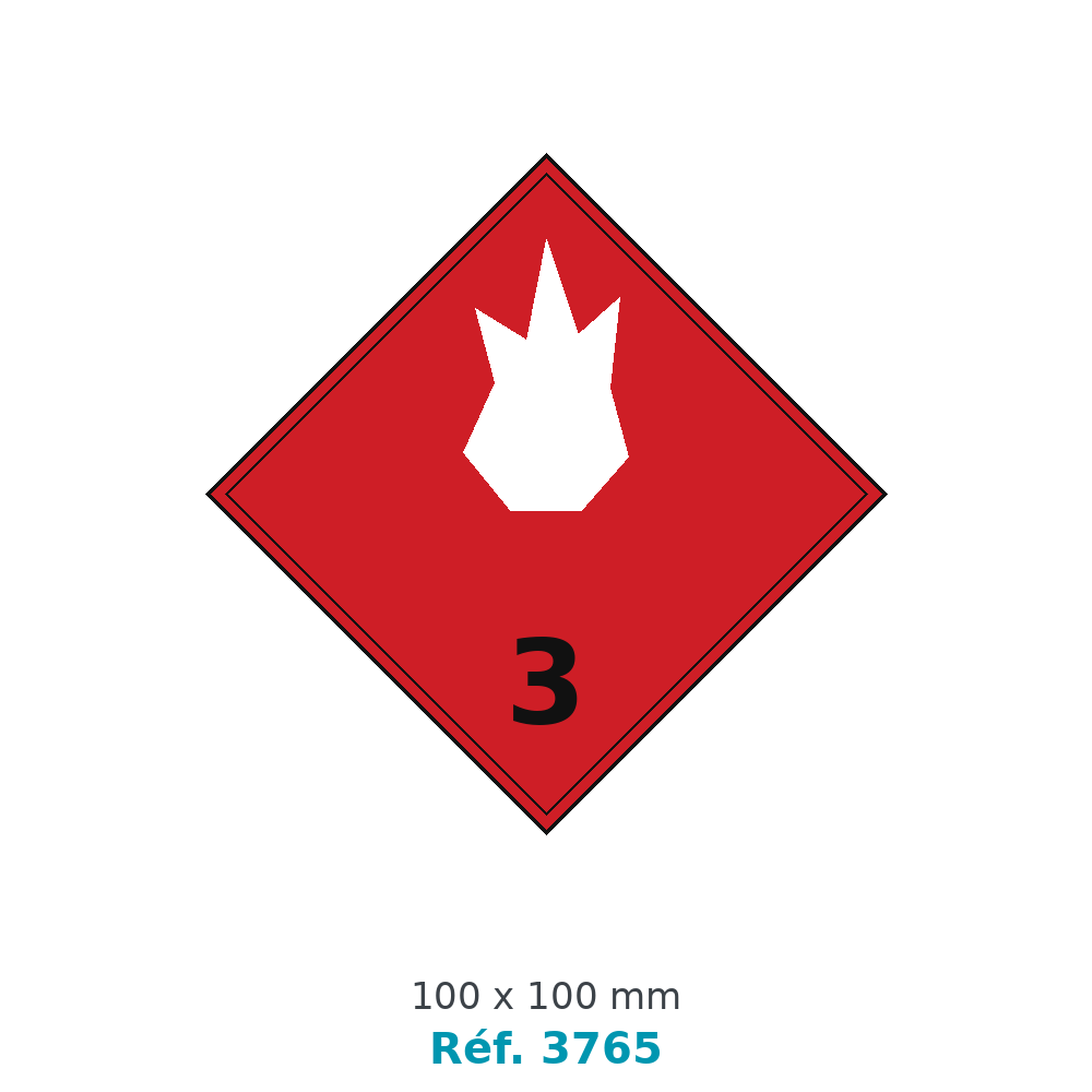 ADR 3 liquides inflammables - Réf. 3765
